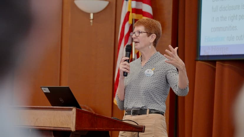 OSRAA member presenting at conference podium